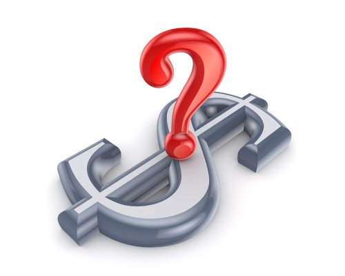 restoro system optimizers price cost red question mark on top of silver dollar sign white background